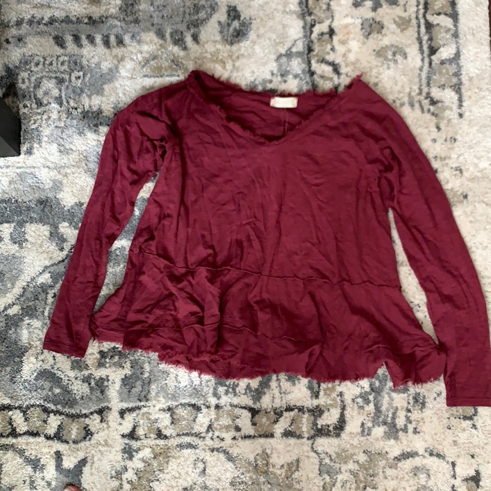 Never used Long sleeve red shirt